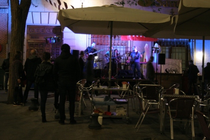 The band in the Plaza San Agustín (where the Mercado and my piso are)